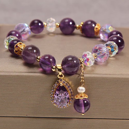 (🔥HOT SALE NOW 49% OFF) - Natural Amethyst Water Drop Bracelet