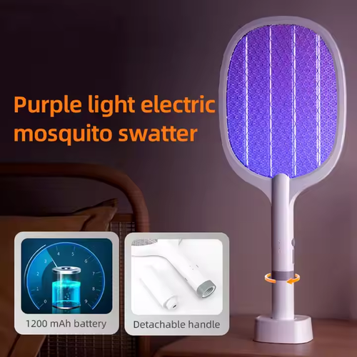 🔥China New Product Usb Rechargeable Raquette Moustique Mosquito Killer Electric Mosquito Racket Fly Zapper Electric Fly Swatter