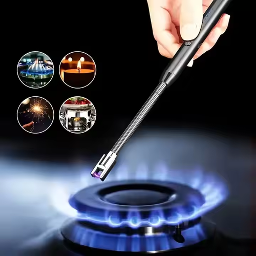 🔥Electric Kitchen Gas Lighter with Arc USB Rechargeable Windproof Plasma Function for Gas Oil Diyas Cigar Candles