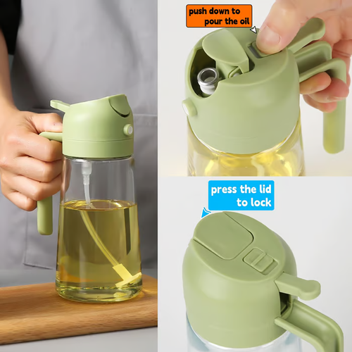 🔥LAST DAY PROMOTION 49% OFF - 💕2 in 1 Plastic Oil Sprayer & Dispenser