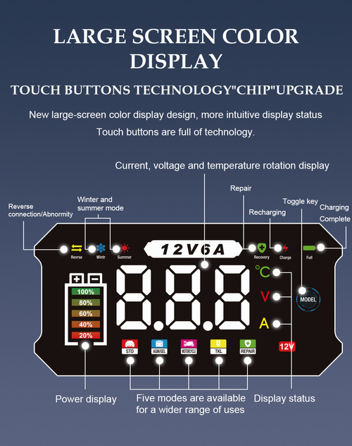 ✨DLJ-CePin✨12V & 24V Smart Battery Charger