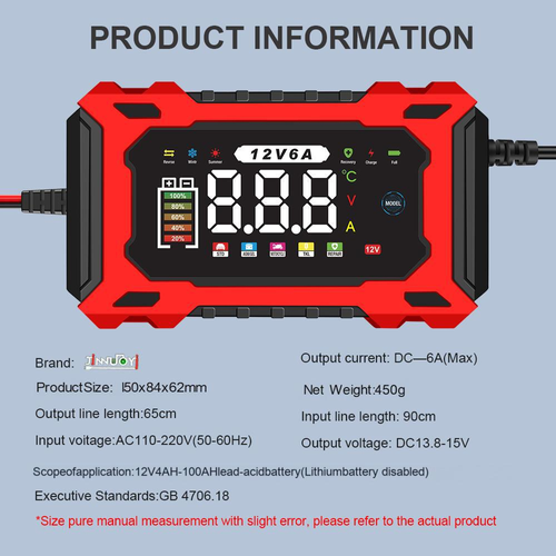 ✨DLJ-CePin✨12V & 24V Smart Battery Charger