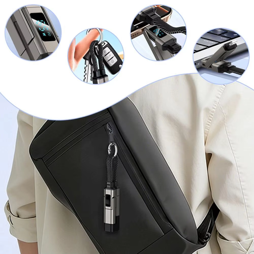 ✨DLJ-cepin✨4-In-1 Digital Display Keychain Charging Cable