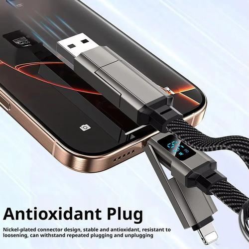 ✨DLJ-cepin✨4-In-1 Digital Display Keychain Charging Cable