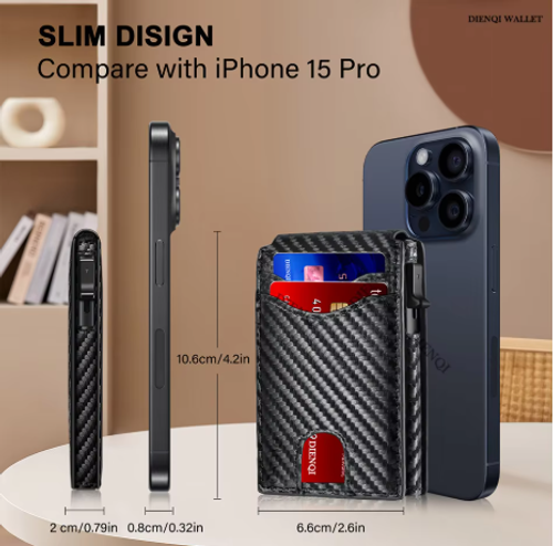 ✨DLJ-cepin✨Men's Ultra-Slim Carbon Fiber Anti-Theft Wallet