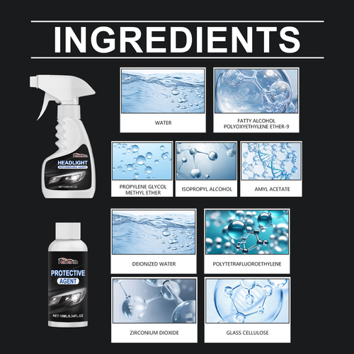 ✨DLJ- Cepin✨🚘Automotive Headlamp Restoration Fluid Kit