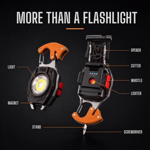✨DLJ-Cepin✨8-in-1 Multifunctional KeychainFlashlight