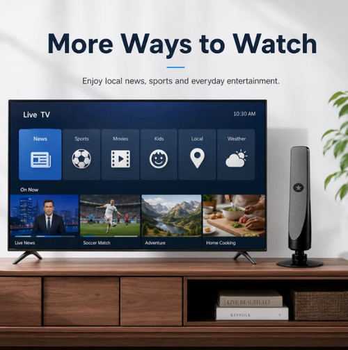 ✨DLJ-Cepin✨HD TV Antenna – No Subscription, Easy Setup