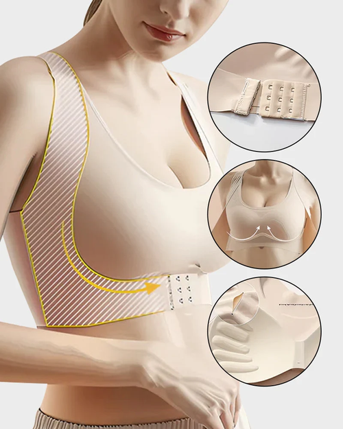 ✨DLJ-Cepin✨Cross Back Front Closure Wireless Posture Support Bra
