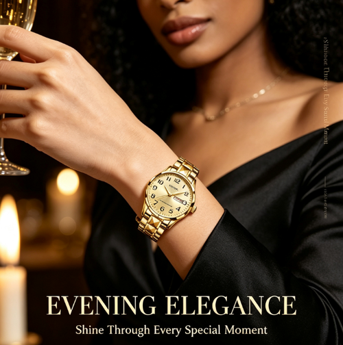 ✨DLJ-Cepin✨Simple Gold Steel-Strap Watch