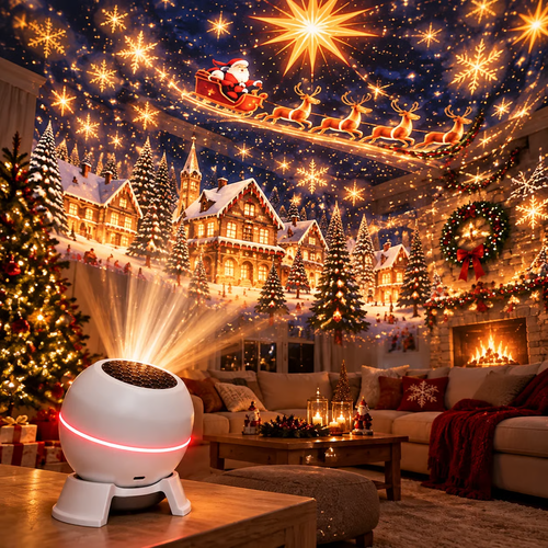 ✨DLJ-CePin🔥🎅 Turn Any Room Into a Christmas Wonderland – Holiday Projection Night Light