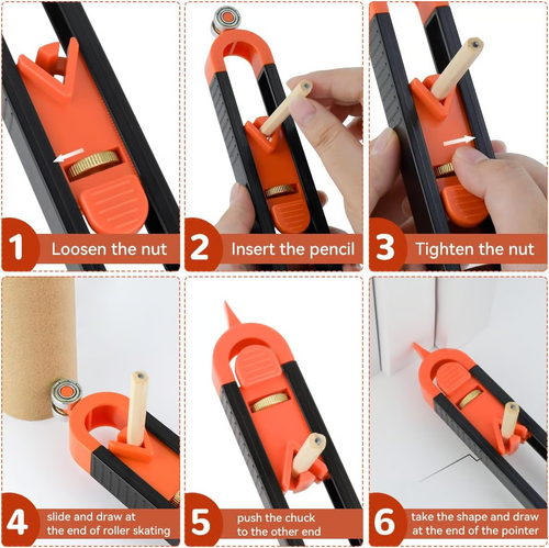 ✨DLJ-CePin✨Adjustable Contour Scribing Tool with Pen Lock