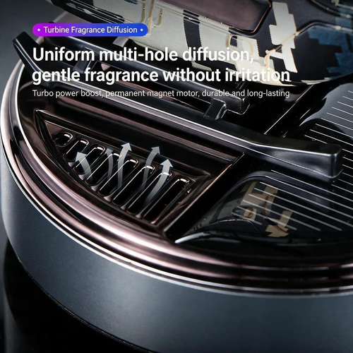 ✨DLJ-CePin✨Solar-Powered Rotating Helicopter Aluminum Alloy Car Aromatherapy Diffuser