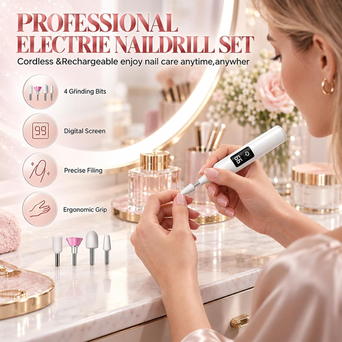 ✨DLJ-CePin✨Electric Nail Grinder With LED Light