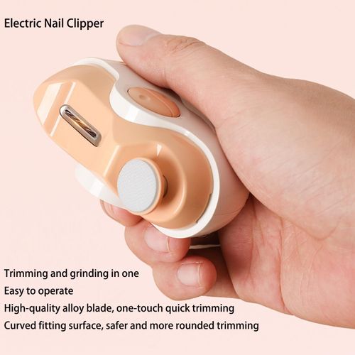 ⚡HOT SELLER LIMIT STOCK⚡ 2 In 1 Electric Nail Trimmer & Polisher, Gentle Cut for Daily Nail Care