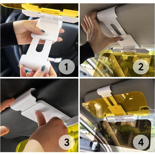 🔥Hot Seller🔥 Universal Easy Install Anti Glare Visor Attachment, Light Filter for Day Night Vehicle Travel