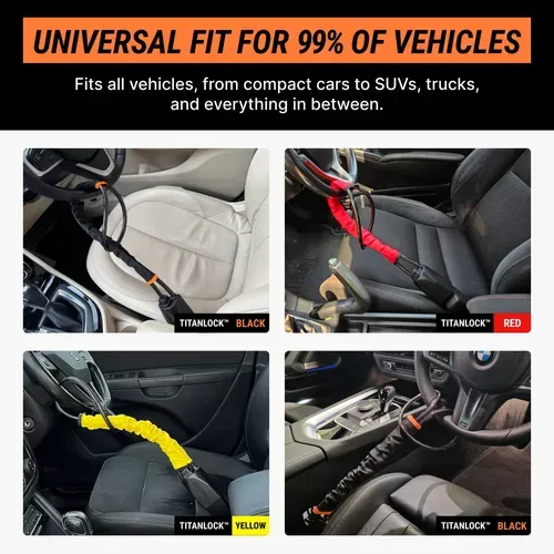 🚚 24H Shipping 💵 COD｜Universal Anti-Theft Steering Wheel Lock