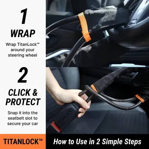 🚚 24H Shipping 💵 COD｜Universal Anti-Theft Steering Wheel Lock