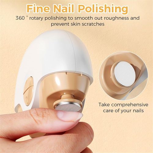 ⚡HOT SELLER LIMIT STOCK⚡ 2 In 1 Electric Nail Trimmer & Polisher, Gentle Cut for Daily Nail Care