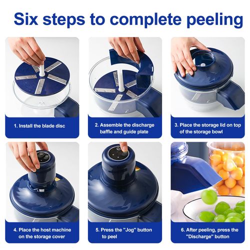 ⚡HOT SELLER LIMIT STOCK⚡ Rotary Electric Peeling Machine, Multi Fruit Vegetable Compatible for Home Cooking & Small Catering