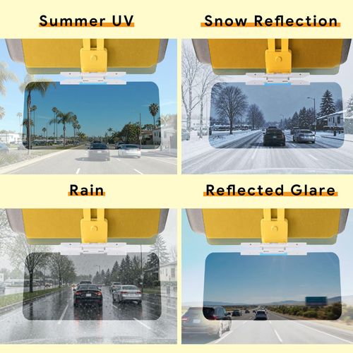 🔥Hot Seller🔥 Universal Easy Install Anti Glare Visor Attachment, Light Filter for Day Night Vehicle Travel