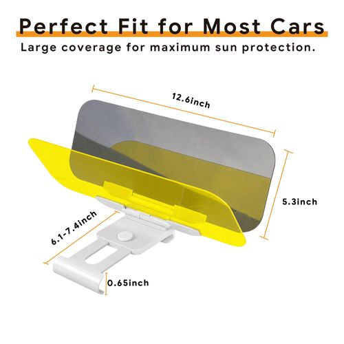 🔥Hot Seller🔥 Universal Easy Install Anti Glare Visor Attachment, Light Filter for Day Night Vehicle Travel