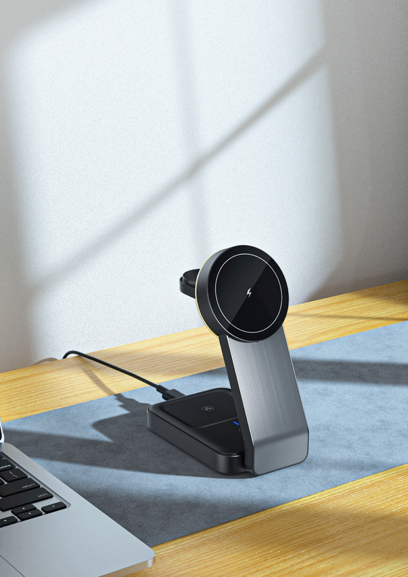3-in-1 Wireless Charging Station for Apple Devices