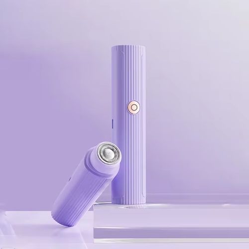 Novo barbeador elétrico portátil sem fio recarregável de duas cabeças, mini barbeador elétrico para remoção de pelos femininos