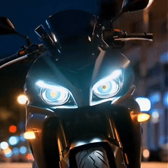 Car Evil Eye Headlights LED Dynamic Devil Eyes Light Kit