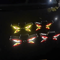 Car Devil's Eye Rear Window Light Wireless LED Warning Light