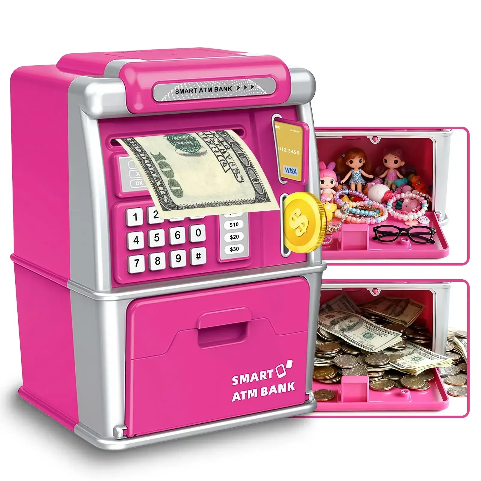 ATM Piggy Bank Savings Box Electronic Kids Money Box