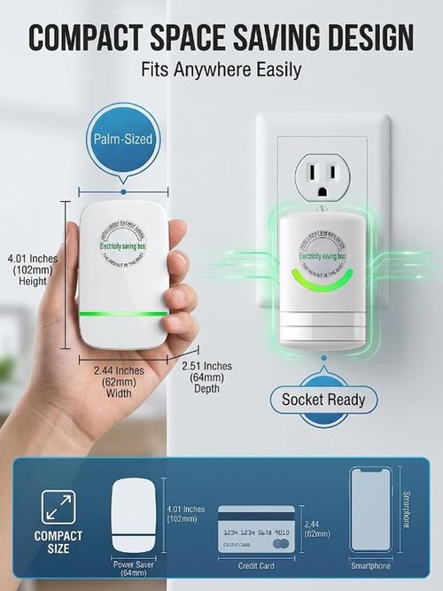 ⚡Buy 1 Get 3 Free ! 🔥COD Intelligent Home Electricity Saving Box, Cut Your Power Usage By Half, Reduce Your Monthly Electric Bill