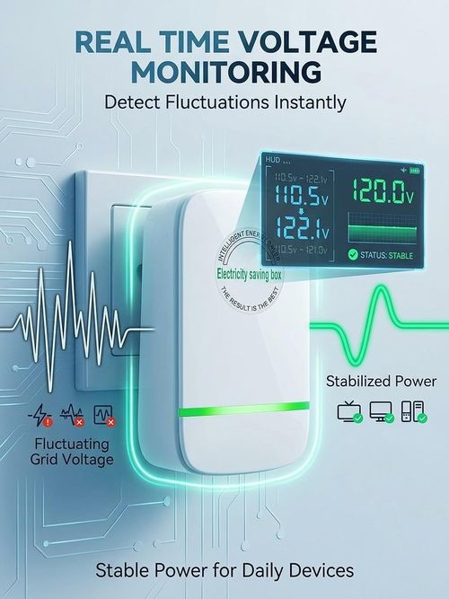 ⚡Buy 1 Get 3 Free ! 🔥COD Intelligent Home Electricity Saving Box, Cut Your Power Usage By Half, Reduce Your Monthly Electric Bill