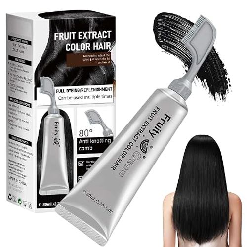 🚀Buy 1 Get 3 Free !🔥COD Fruit Extract Hair Color Comb, Color Lasts Until New Hair Grows, Natural Gentle Formula, No Hair Damage