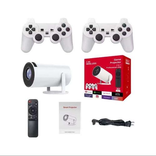 M300 MAX Android Gaming Projector with 720P Resolution 10000 Games 2 Joy Sticks LED Lamp WIFI Video Game Console HY300 M300 MAX