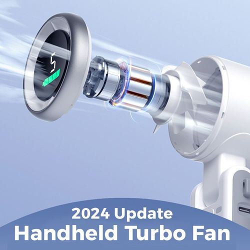 High Speed 13550RPM Cooling Hand Held Summer Mini Turbo Fan Foldable Rechargeable Handheld Portable Fans