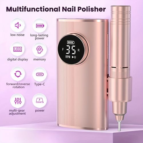 💅✨ Ponceuse à Ongles Électrique 35000 RPM avec Écran LCD — Finition Pro ! 🛑 Paiement à la Livraison (COD) 💰