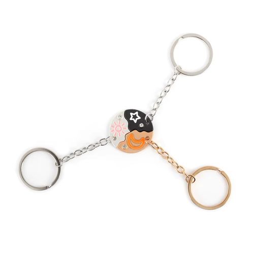 🌙☀️⭐ Porte-Clés Trio Lune Soleil Étoiles COD