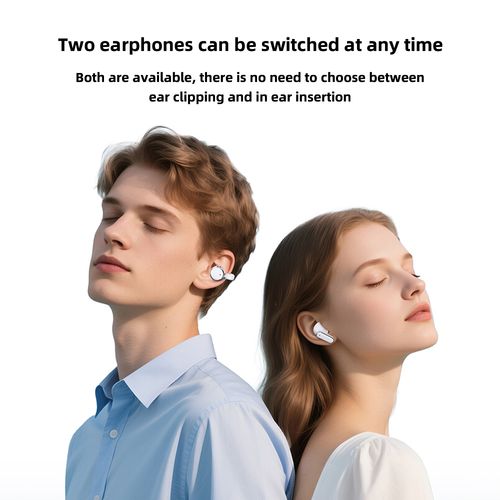 Écouteurs intra-auriculaires Bluetooth sans fil 4 en 1, clipsables TWS, pour jeux et musique