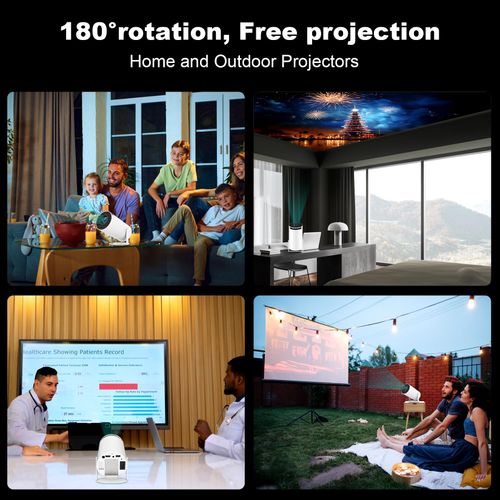 Mini projecteur portable HY300 4K Wifi6 Android COD