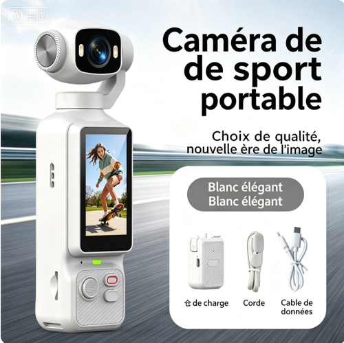 📸✨ Caméra de Poche HD — Stabilisateur Gimbal & Carte 64G Offerte ! 🛑 Paiement à la Livraison (COD) 💰