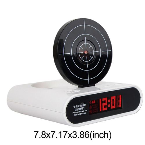 Réveil numérique avec pistolet et cible – Réveil interactif avec jeu de tir pour les gros dormeurs