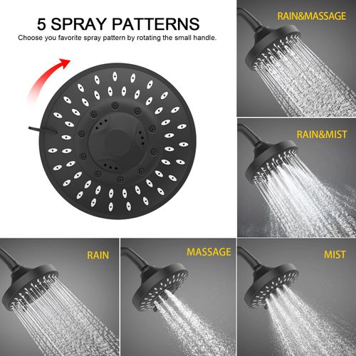 🚿✨ Pomme de Douche 6 Pouces avec Filtre 15 Étapes — Haute Pression & Eau Pure ! 🛑 Paiement à la Livraison (COD) 💰