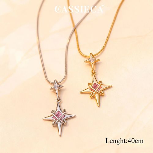 ✨Collier pendentif étoile deux teintes COD