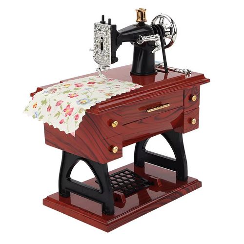 🪡Boîte à musique machine à coudre vintage déco cadeau COD
