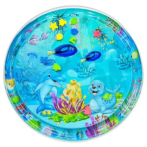 Tapis d'eau rond 100 cm pour bébé, aventure sous-marine