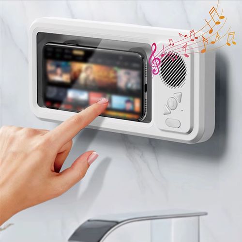 🚿🎶Support Téléphone Douche Z07 avec Haut-parleur Bluetooth : Profitez de Vos Vidéos Sous la Pluie ! 🚿🎶