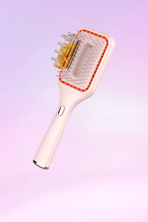 💆‍♀️🌸Brosse à huile capillaire lumière rouge massage cuir chevelu COD
