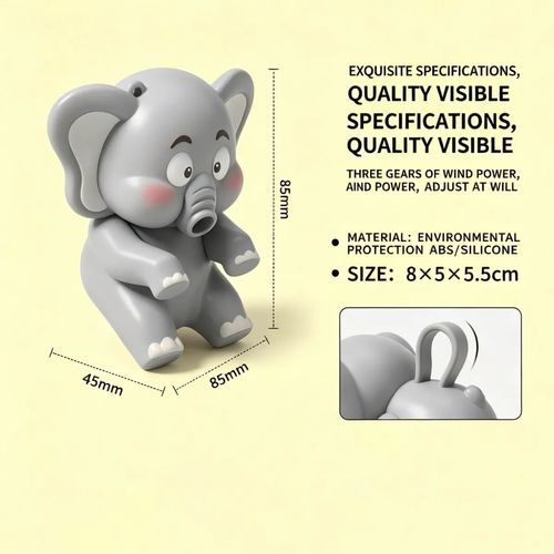 🐘✨ Mini Ventilateur Mignon avec Clip — Refroidit Votre Café et Soupe ! 🛑 Paiement à la Livraison (COD) 💰