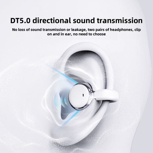 Écouteurs intra-auriculaires Bluetooth sans fil 4 en 1, clipsables TWS, pour jeux et musique